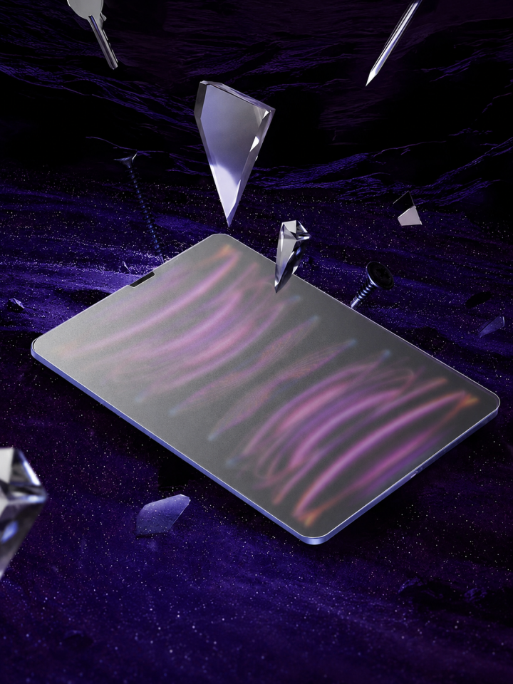 Apple iPad Air 4 10.9 Inc Kolay Uygulama Aparatlı Mat Temperli 2'li Cam Ekran Koruyucu (Kutulu) - 2 Adet
