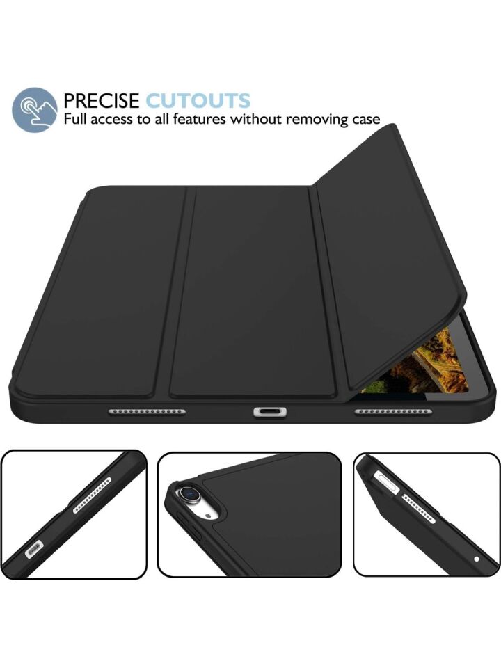 Apple iPad Air 5. Nesil 10.9 (2022) Kılıf Ekran Koruyucu ve Stylus Kalemli 3'ü 1 Arada Full Gear Set A2588 A2589 A2591