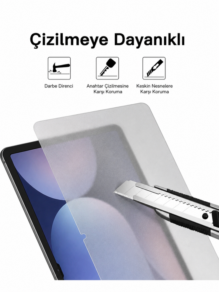 Apple iPad Pro 12.9 5. Nesil Uygulama Aparatlı Mat Temperli 2'li Cam Ekran Koruyucu (Kutulu) - 2 Adet