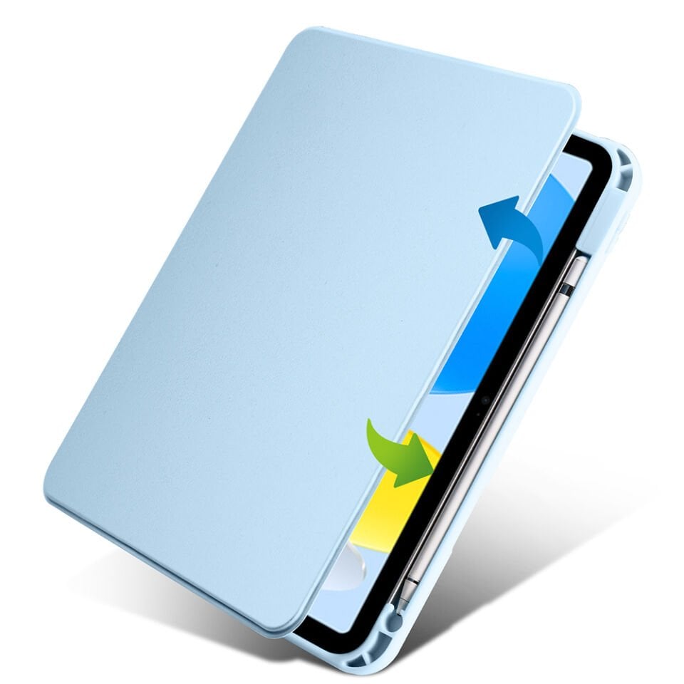 Apple iPad A16 11 Inc (2025) Yatay ve Dikey Dönebilen Standlı Kalem Şarjına Uygun Darbe Dayanıklı Thermix Kılıf