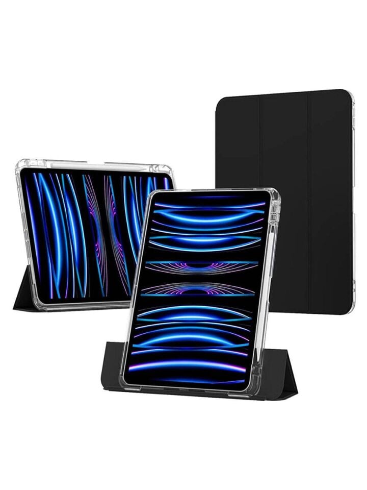 Apple iPad Pro 12.9 Inc 5. Nesil (2021) i-Adapt Essential Ekran Koruyucu Stylus Kalem ve Kılıf Set