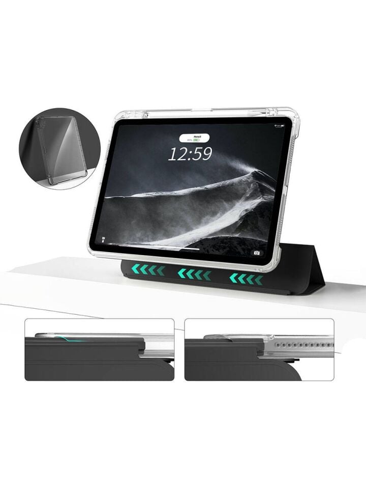 Apple iPad Pro 12.9 Inc 5. Nesil (2021) i-Adapt Essential Ekran Koruyucu Stylus Kalem ve Kılıf Set