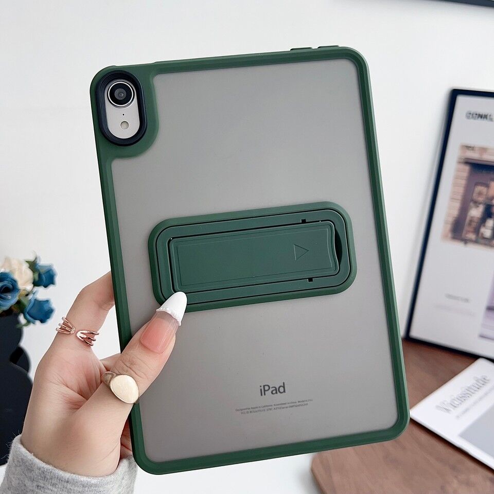 Five-E Apple iPad Air 11 M4 (2026) Uyumlu Yatay Stand Olabilen Antishock Köşe ve Kamera Korumalı Arka Yüzeyi Mat Threxi Kılıf