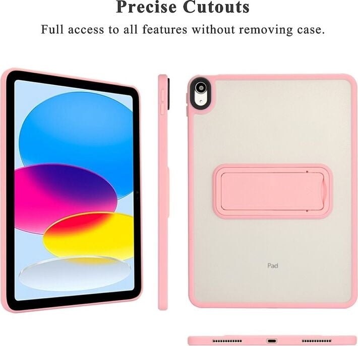 Apple iPad 11. Nesil (A16) 11 Inc Yatay Stand Olabilen Antishock Köşe ve Kamera Korumalı Arka Yüzeyi Mat Threxi Kılıf A3354 A3355