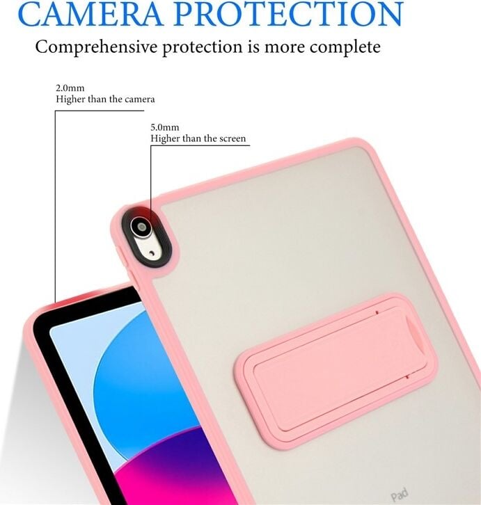 Apple iPad 11. Nesil (A16) 11 Inc Yatay Stand Olabilen Antishock Köşe ve Kamera Korumalı Arka Yüzeyi Mat Threxi Kılıf A3354 A3355