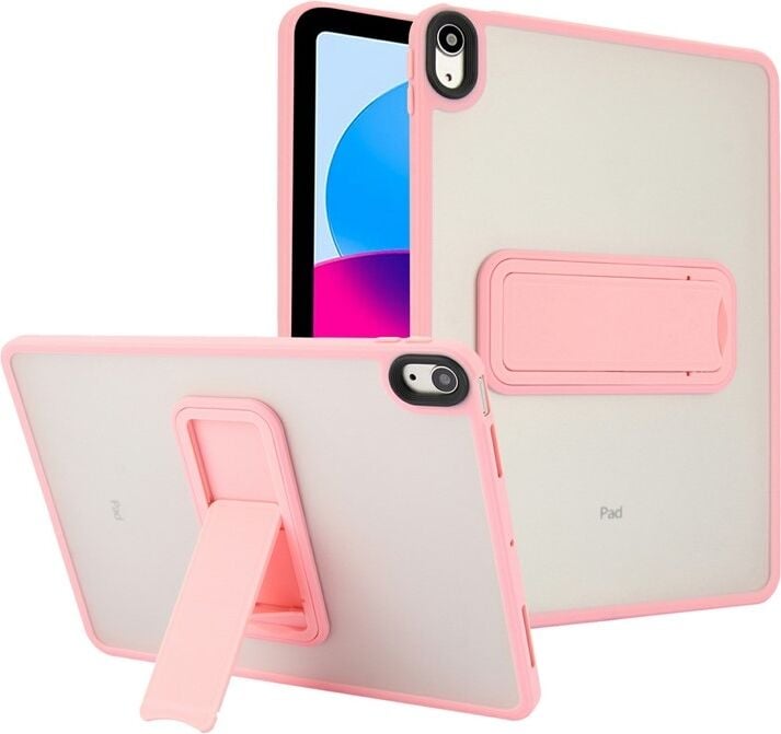Apple iPad 10. Nesil (2022) Yatay Stand Olabilen Antishock Köşe ve Kamera Korumalı Arka Yüzeyi Mat Threxi Kılıf A2696 A2757