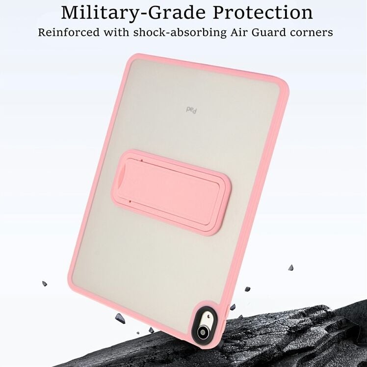 Apple iPad 10. Nesil (2022) Yatay Stand Olabilen Antishock Köşe ve Kamera Korumalı Arka Yüzeyi Mat Threxi Kılıf A2696 A2757