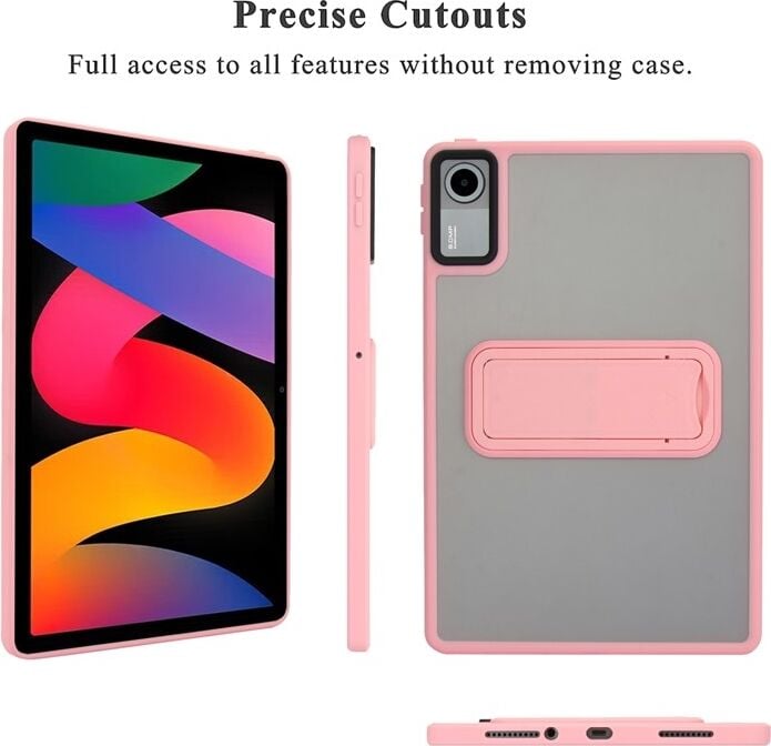Redmi Pad Se (11 Inc) 2023 Yatay Stand Olabilen Antishock Köşe ve Kamera Korumalı Arka Yüzeyi Mat Threxi Kılıf