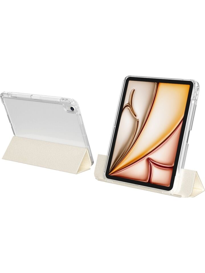 Apple iPad Pro 13 M5 (2025) i-Adapt Essential Ekran Koruyucu Stylus Kalem ve Kılıf Set Gold