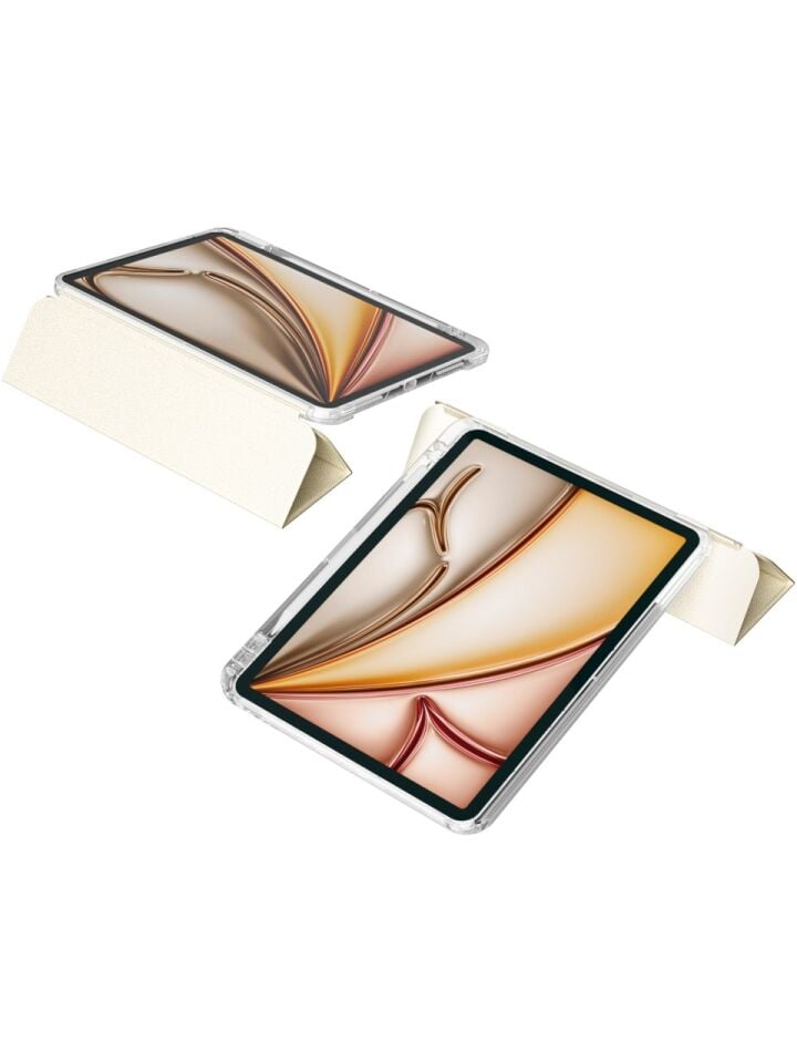 Apple iPad Pro 13 M5 (2025) i-Adapt Essential Ekran Koruyucu Stylus Kalem ve Kılıf Set Gold