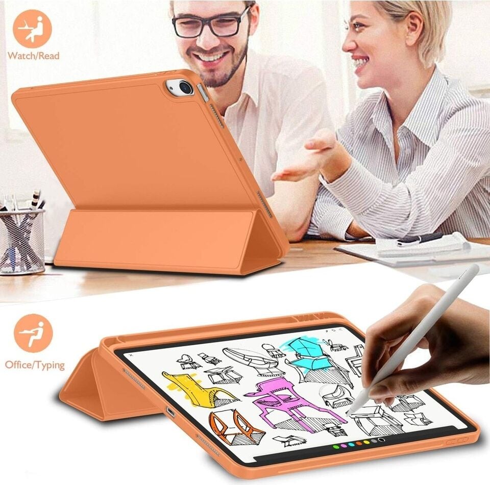 Five-E Apple iPad 10. Nesil 10.9 Inc SlatePro Yatay Standlı Türkçe Klavye Mouse Kalem ve Kılıf Seti A2696 A2757