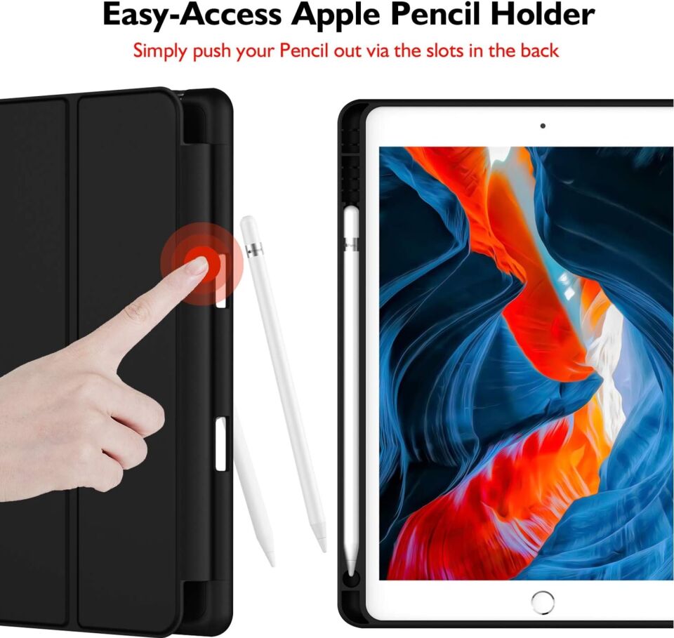 Five-E Apple iPad 7-8-9. Nesiller 10.2 Inc SlatePro Yatay Standlı Türkçe Klavye Mouse Kalem ve Kılıf Seti A2602 A2270 A2197