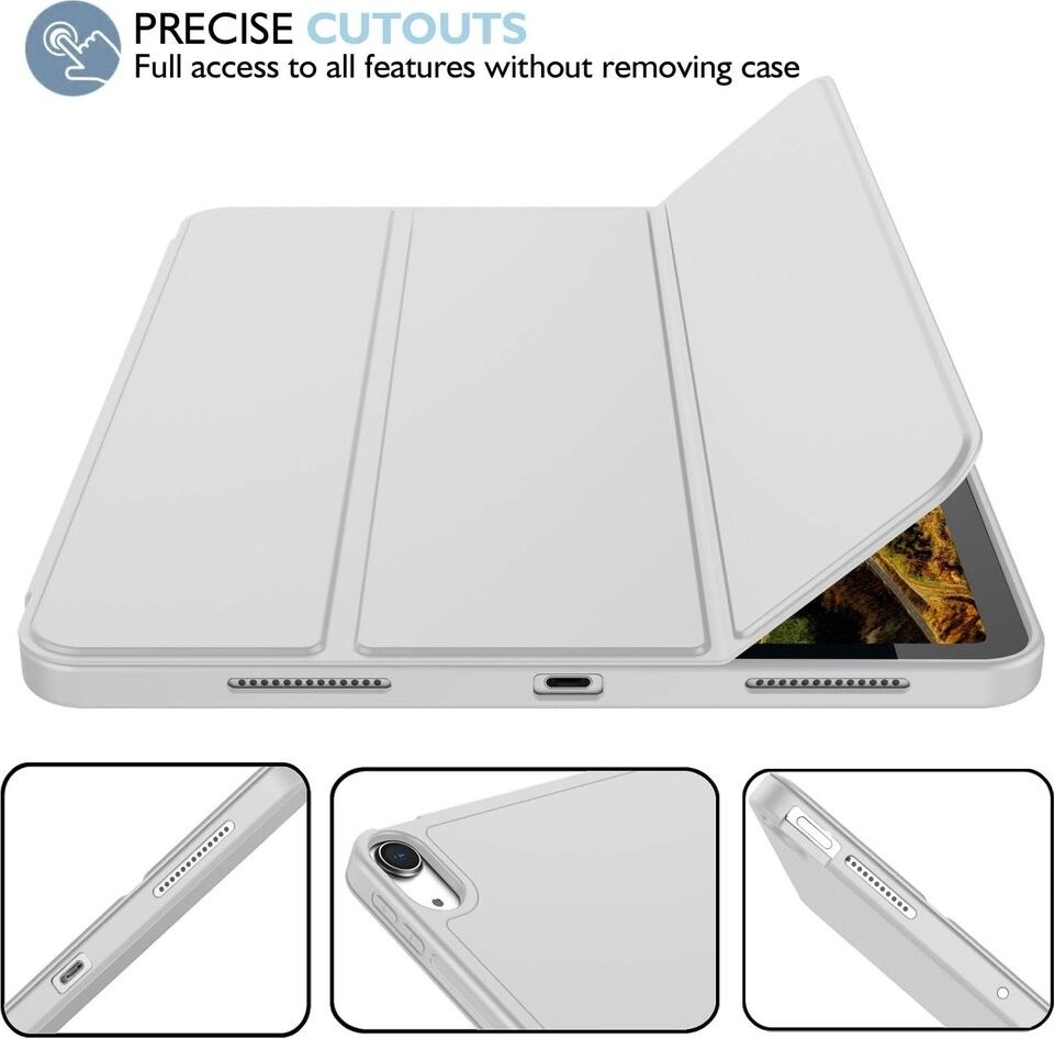 Five-E Apple iPad Air 4 & Air 5 10.9 Inc SlatePro Yatay Standlı Türkçe Klavye Mouse Kalem ve Kılıf Seti A2588 A2316