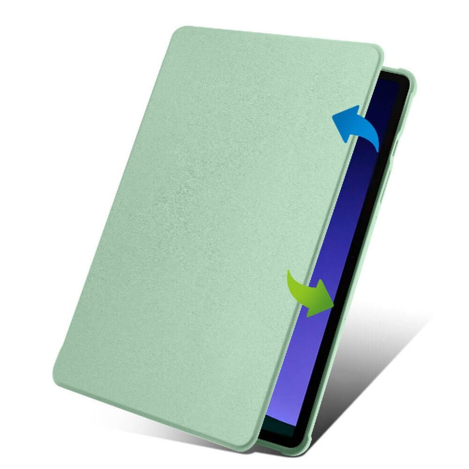 Samsung Galaxy Tab S9 Yatay ve Dikey Dönebilen Standlı Kalem Şarjına Uygun Darbe Dayanıklı Thermix Kılıf Yeşil