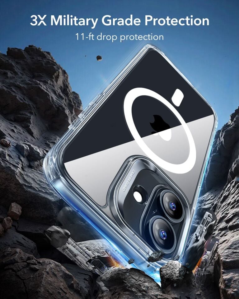 ESR Apple iPhone 17 Classic Hybrid Kamera Kontrol Koruma Butonlu Magsafe Kapak