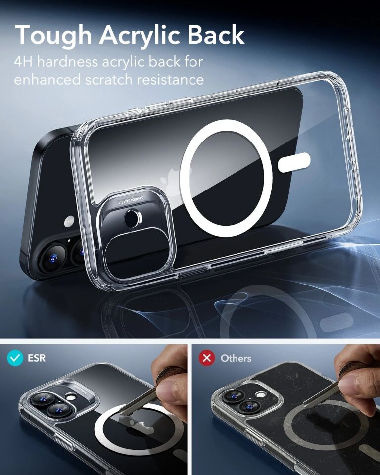 ESR Apple iPhone 17 Classic Hybrid Kamera Kontrol Koruma Butonlu Magsafe Kapak