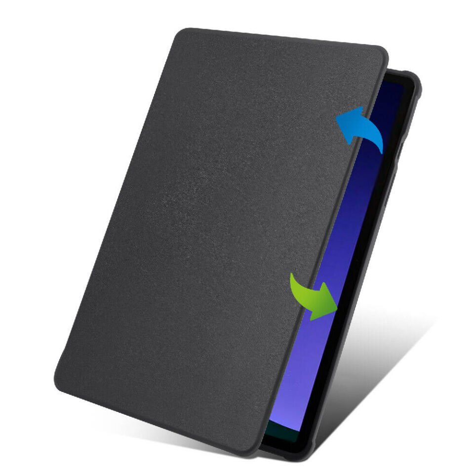 Samsung Galaxy Tab S9 Yatay ve Dikey Dönebilen Standlı Kalem Şarjına Uygun Darbe Dayanıklı Thermix Kılıf Siyah
