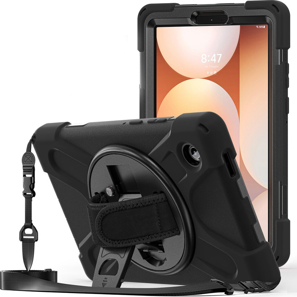 Five-E Samsung Galaxy Tab A11 8.7 Inc 2025 Zırhlı Armour Defender Askılı Kılıf Sm- X310