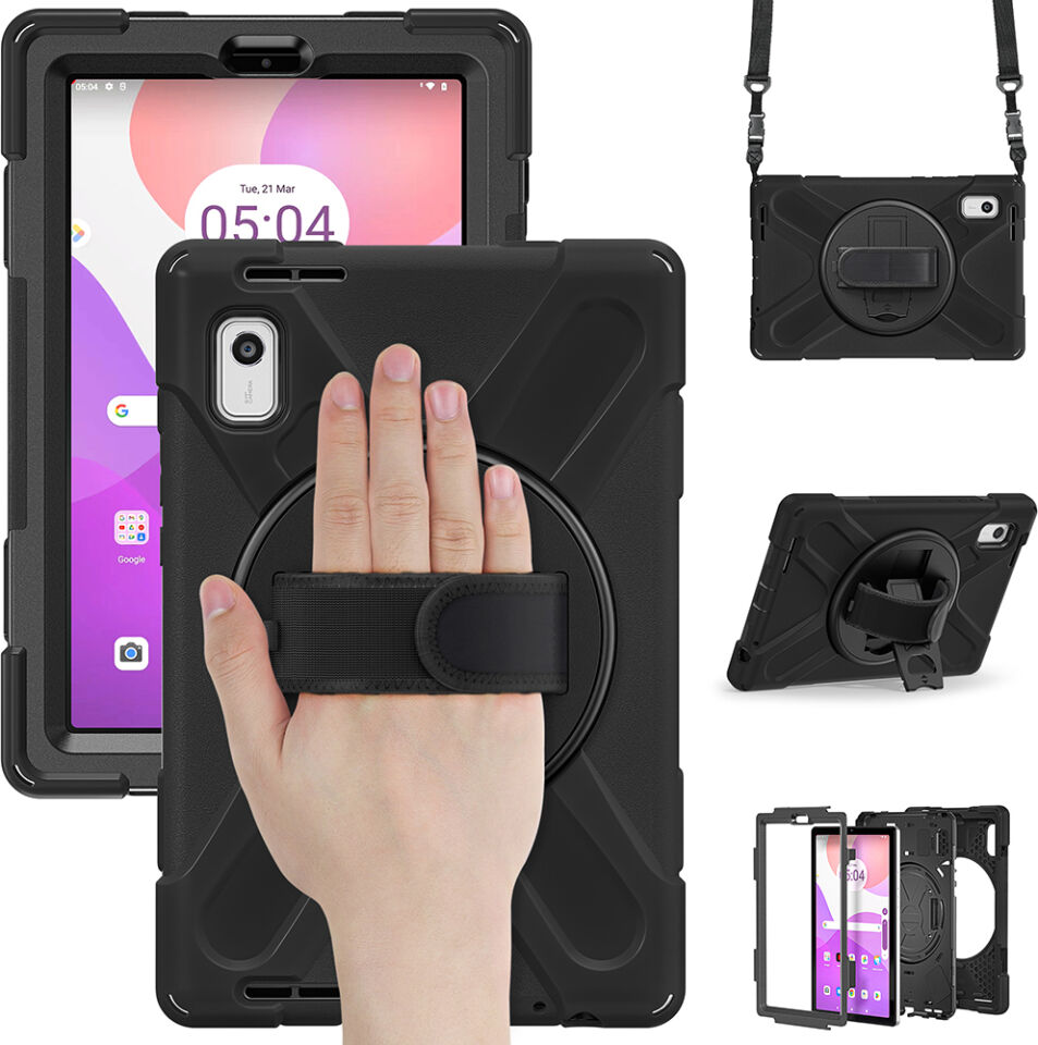 Lenovo Tab M9 Zırhlı Armour Defender Askılı Kılıf