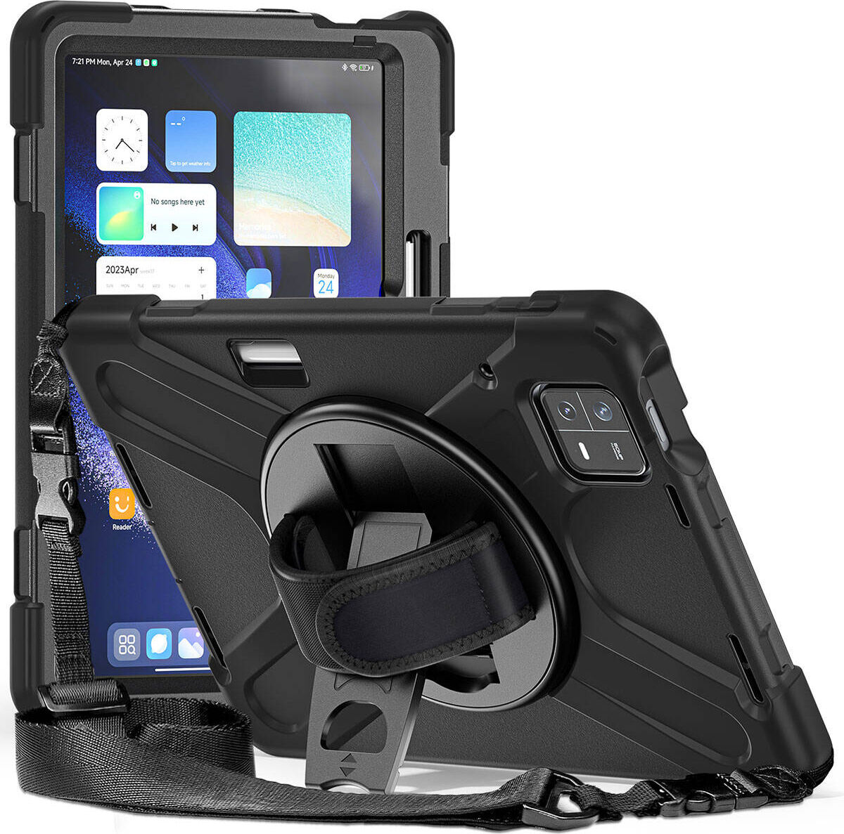 Xiaomi Pad 6 Pro Zırhlı Armour Defender Askılı Kılıf
