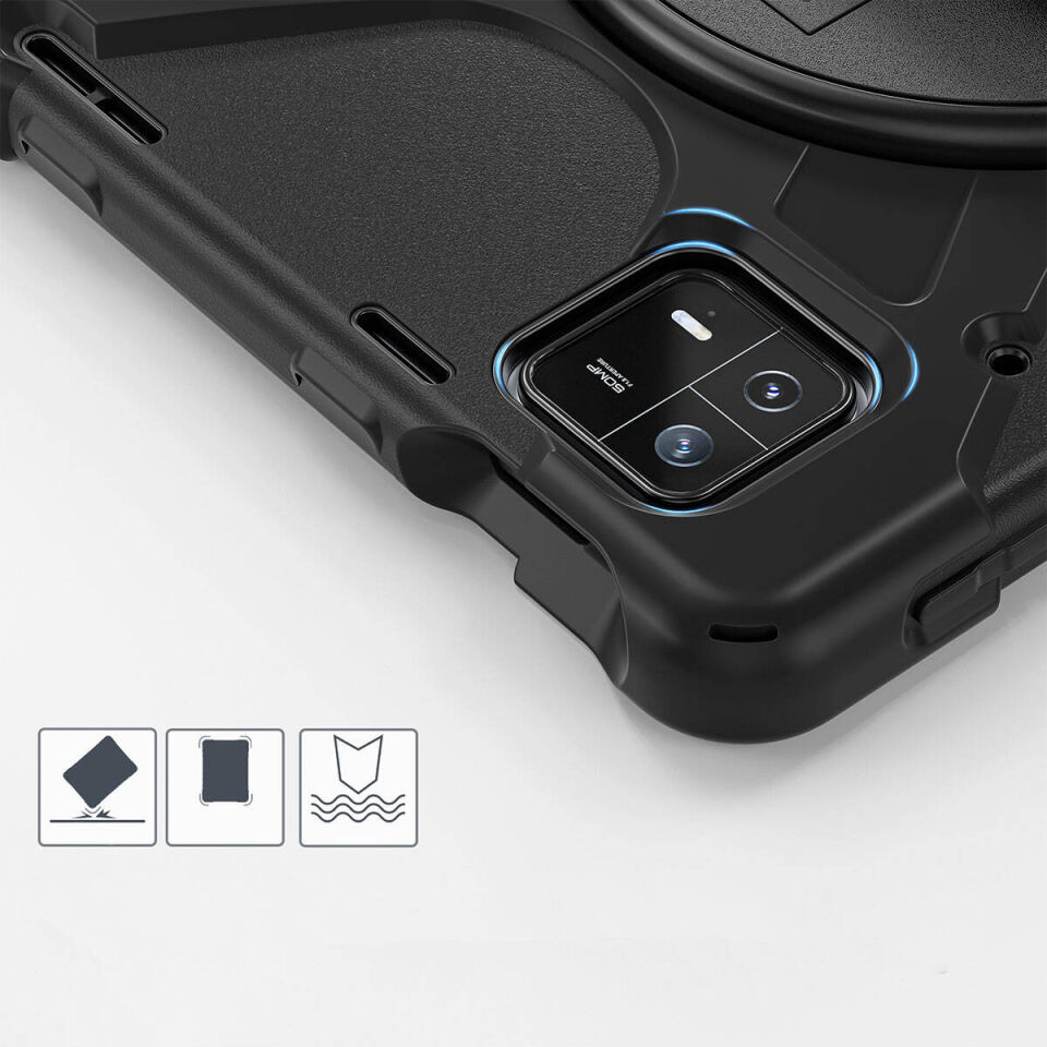 Xiaomi Pad 6 Pro Zırhlı Armour Defender Askılı Kılıf