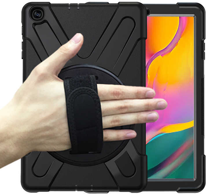 Samsung Galaxy Tab A Zırhlı Armour Defender Askılı Kılıf Sm - T510
