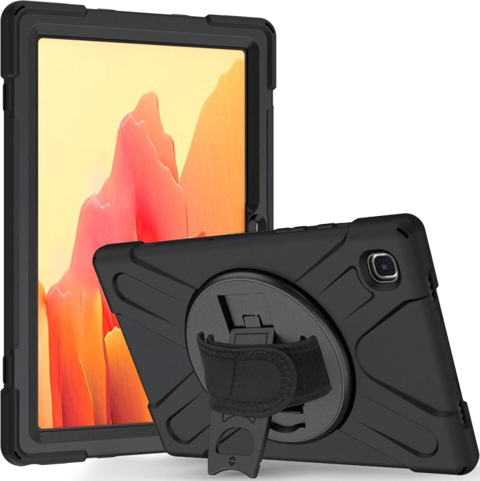 Samsung Galaxy Tab A7 Zırhlı Armour Defender Askılı Kılıf Sm - T500