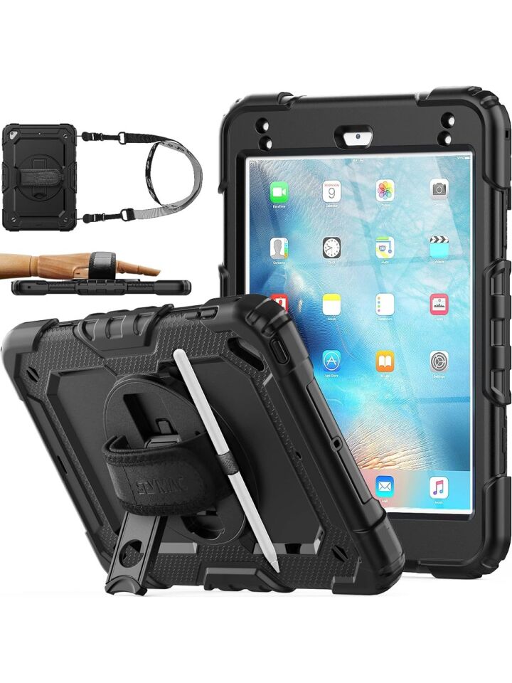  Apple iPad Mini 5 Nesil Zırhlı Armour Defender Askılı Kılıf A2133 A2124 A2126 A2125