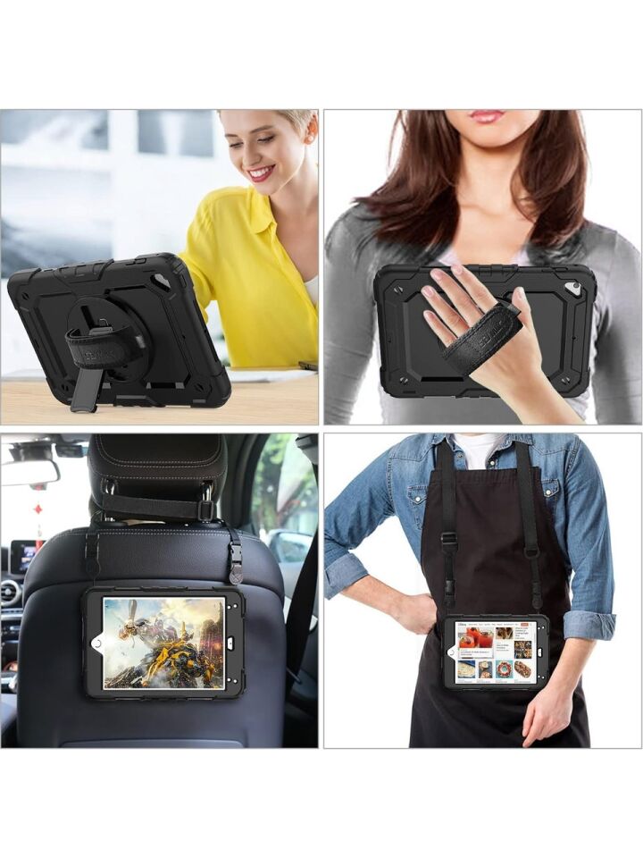  Apple iPad Mini 5 Nesil Zırhlı Armour Defender Askılı Kılıf A2133 A2124 A2126 A2125