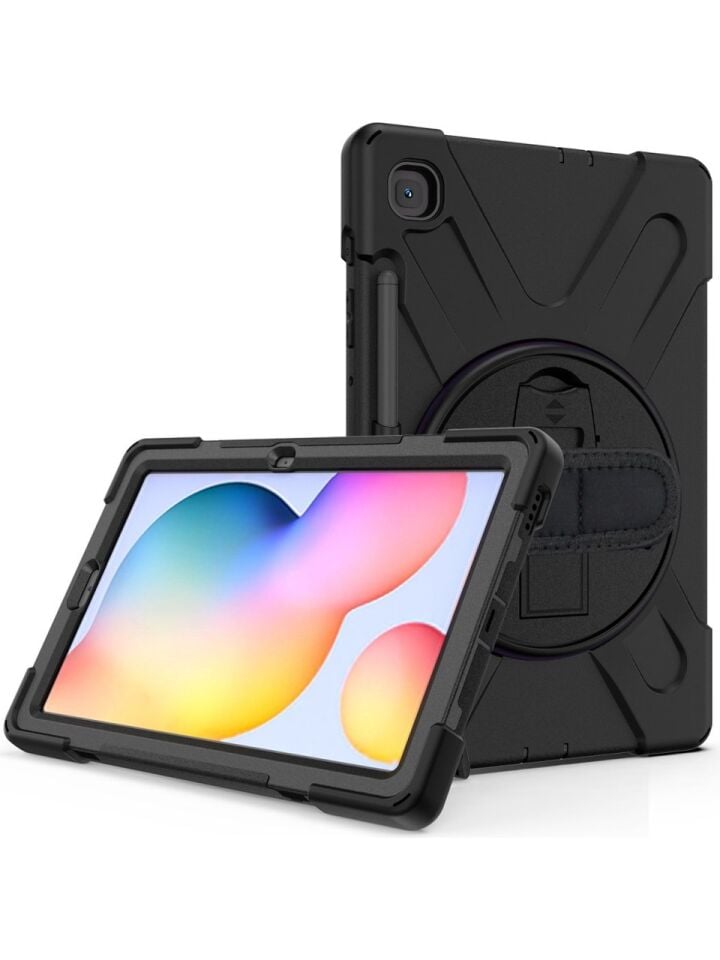  Samsung Galaxy Tab S6 Lite Zırhlı Armour Defender Askılı Kılıf Sm - P610