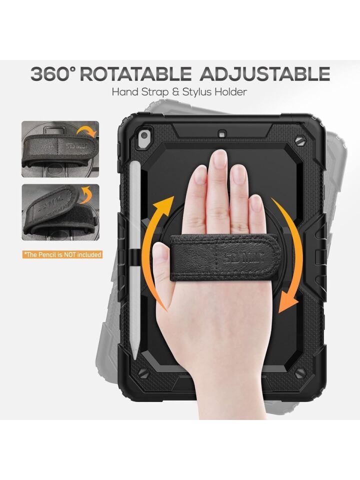  Apple iPad 7. Nesil 10.2 Inç Zırhlı Armour Defender Askılı Kılıf A2197 A2200 A2198