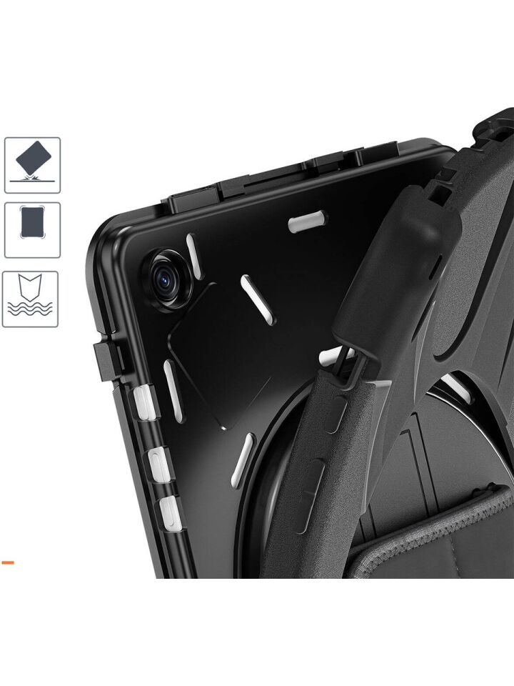  Samsung Galaxy Tab A9 Plus 2023 Zırhlı Armour Defender Askılı Kılıf SM-X210/X216/X218