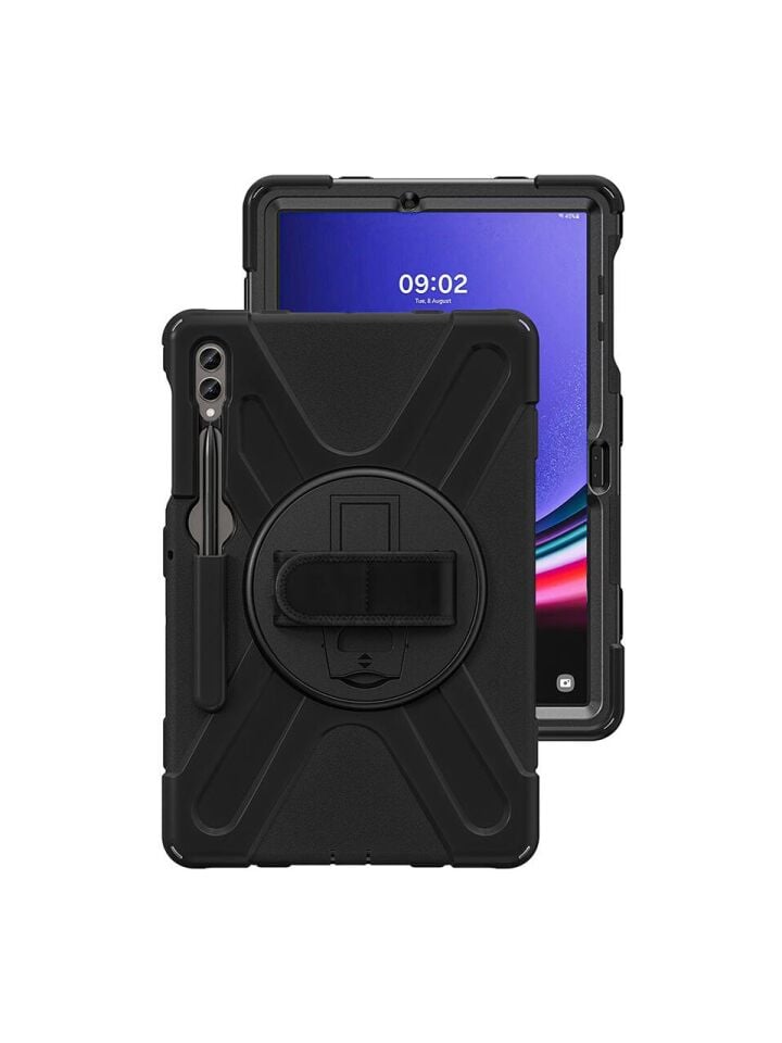  Samsung Galaxy Tab S9 Plus 2023 Zırhlı Armour Defender Askılı Kılıf Sm- X810 X818 X816