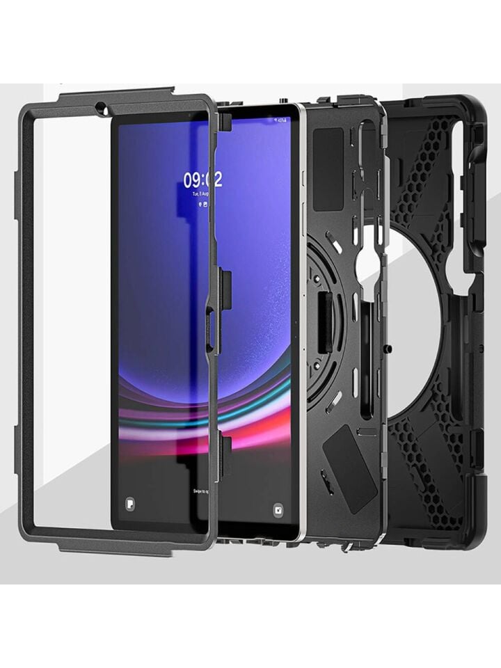  Samsung Galaxy Tab S9 Plus 2023 Zırhlı Armour Defender Askılı Kılıf Sm- X810 X818 X816