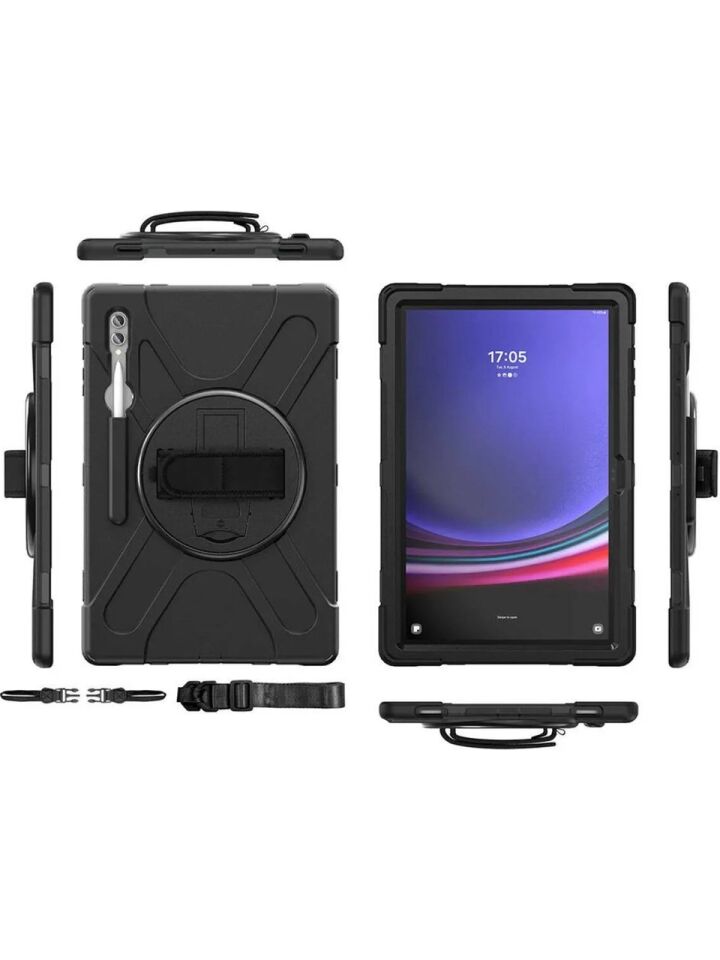  Samsung Galaxy Tab S10 Lite 2025 Zırhlı Armour Defender Askılı Kılıf SM-X400