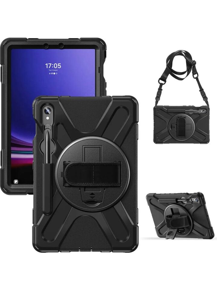  Samsung Galaxy Tab S10 Fe Plus 13.1 Inc 2025 Zırhlı Armour Defender Askılı Kılıf SM-X620