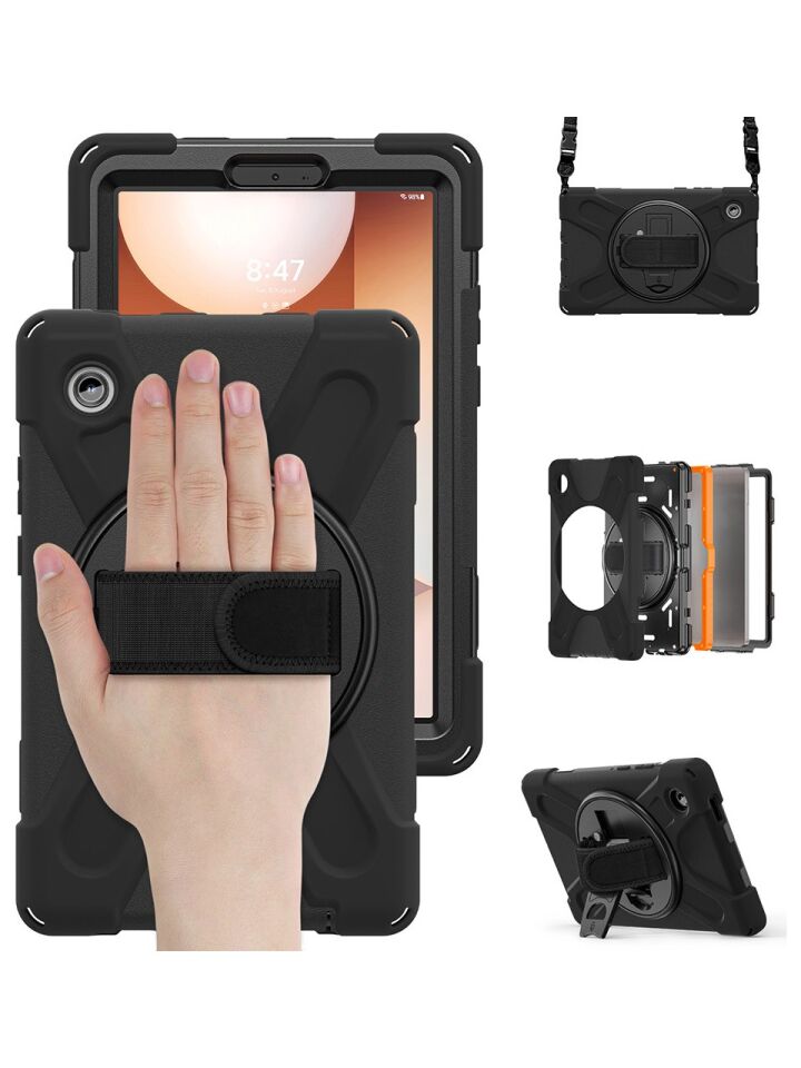  Samsung Galaxy Tab A11 Plus 2025 Zırhlı Armour Defender Askılı Kılıf Sm- X520