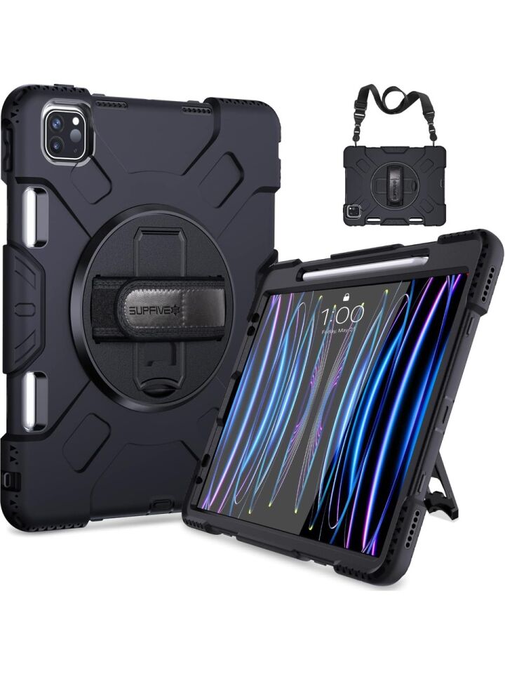  Apple iPad Pro 11 M5 (2025) Zırhlı Armour Defender Askılı Kılıf