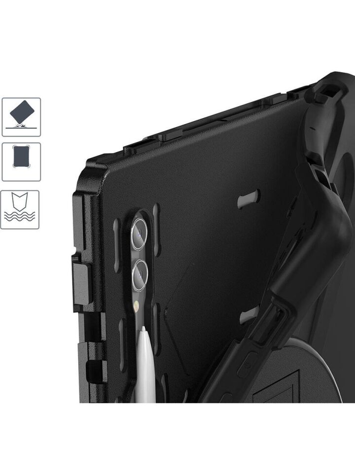  Samsung Galaxy Tab S11 Ultra Zırhlı Armour Defender Askılı Kılıf Sm - X930