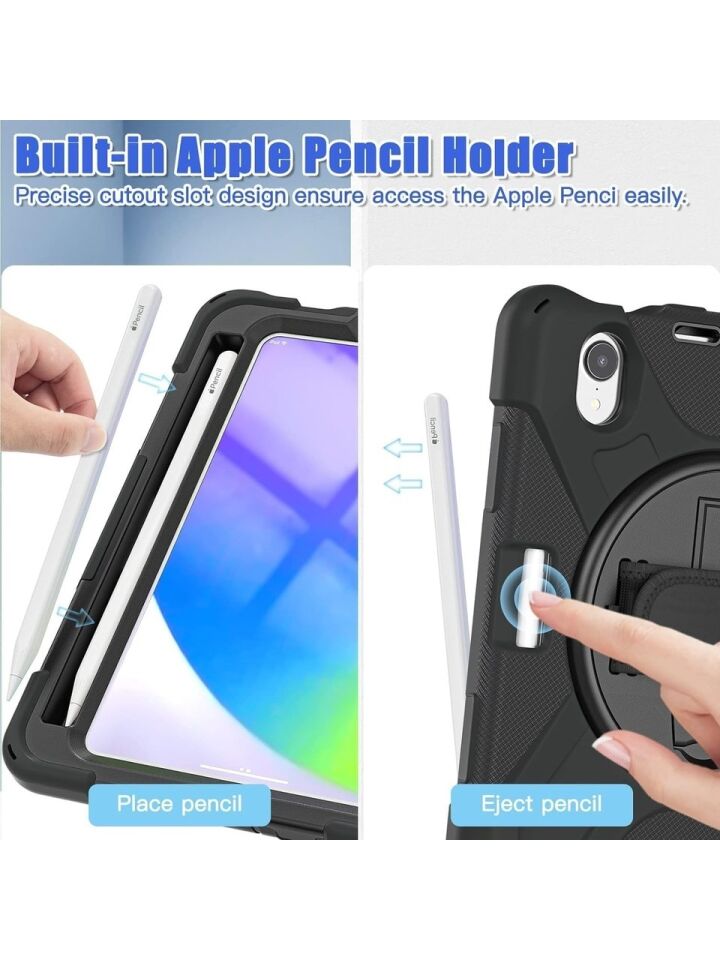  Apple iPad Mini 7 (A17 Pro) 2024 Zırhlı Armour Defender Askılı Kılıf