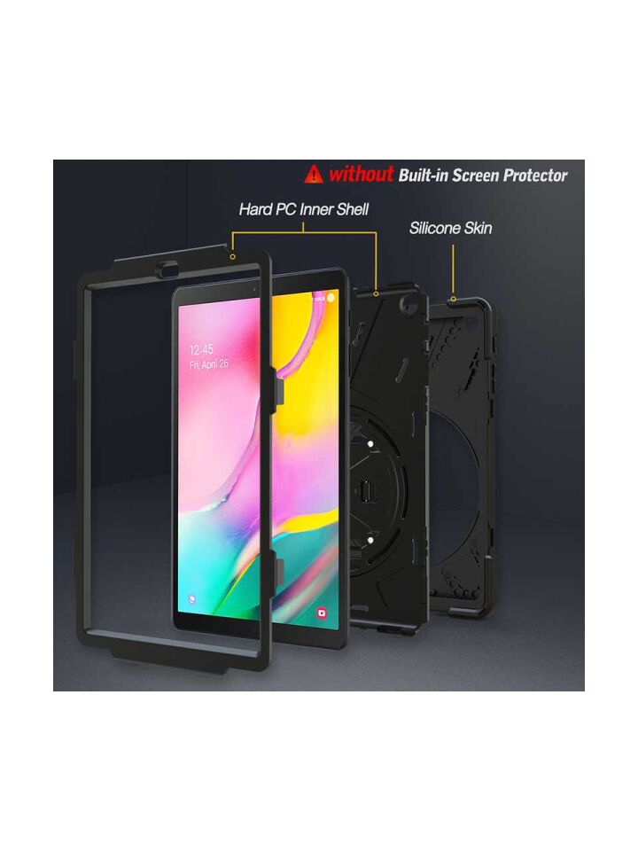  Samsung Galaxy Tab A Zırhlı Armour Defender Askılı Kılıf Sm - T510