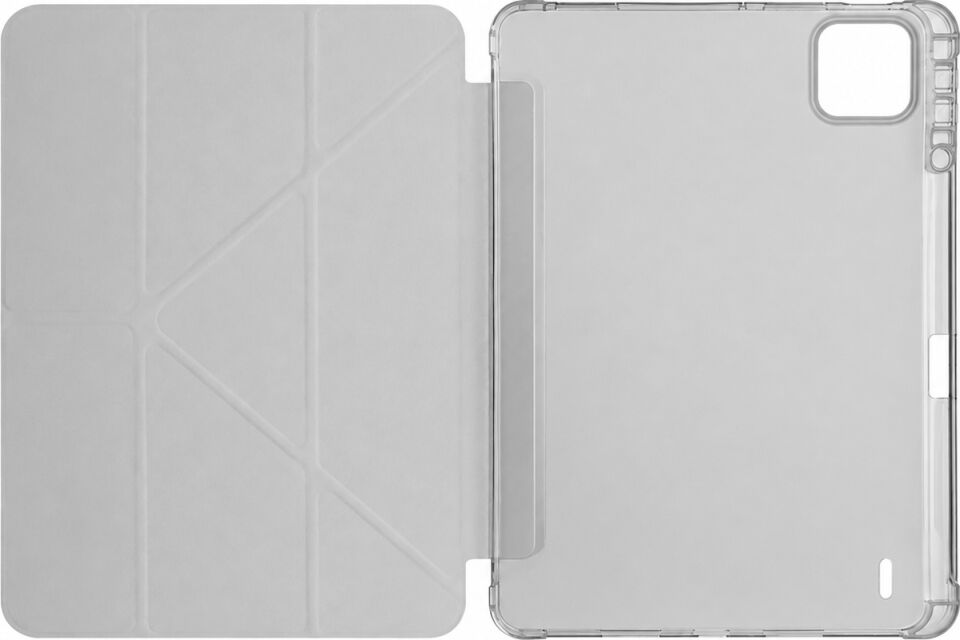 Xiaomi Pad 8 Yatay ve Dikey Standlı Antişok Köşe Korumalı Kalemlikli Origami Slikon Kılıf