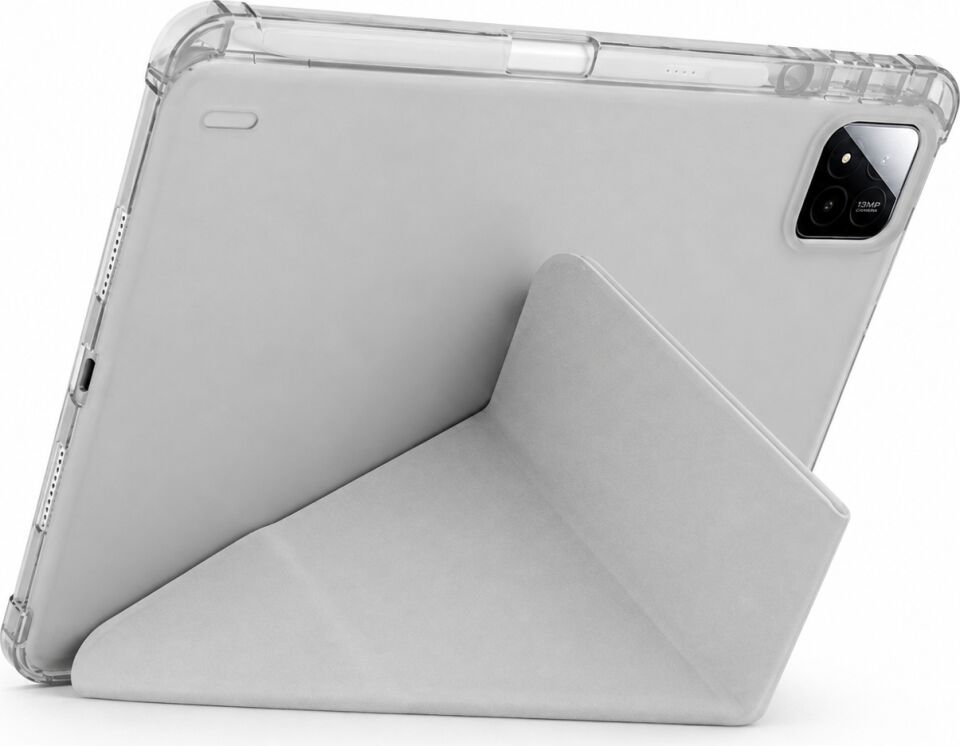 Xiaomi Pad 8 Yatay ve Dikey Standlı Antişok Köşe Korumalı Kalemlikli Origami Slikon Kılıf