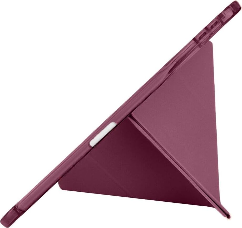 Apple iPad Air 11 M2 2024 Yatay ve Dikey Standlı Antişok Köşe Korumalı Kalemlikli Origami Slikon Kılıf A2902 A2903