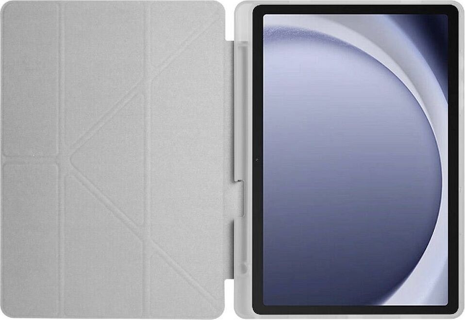Samsung Galaxy Tab S6 Lite Yatay ve Dikey Standlı Antişok Köşe Korumalı Kalemlikli Origami Slikon Kılıf P610