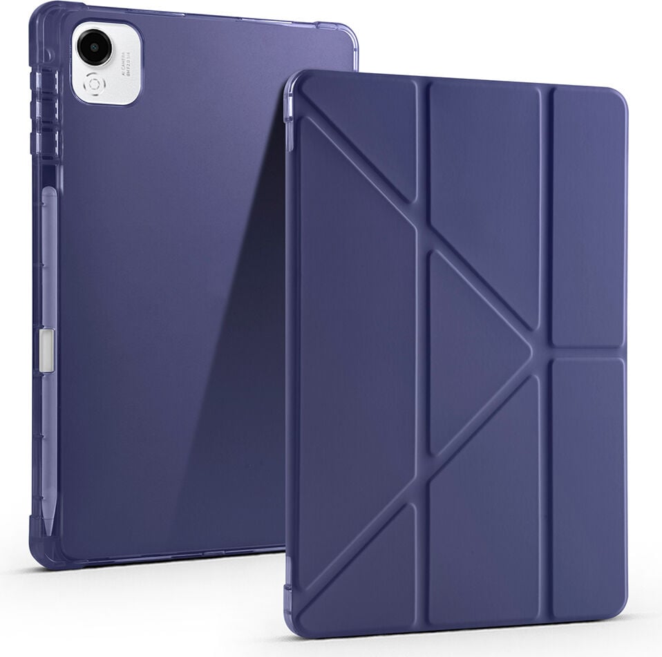 Honor Pad X9A Yatay ve Dikey Standlı Antişok Köşe Korumalı Kalemlikli Origami Slikon Kılıf
