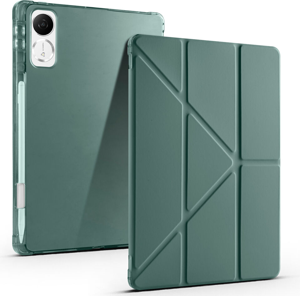 Honor Pad V9 Yatay ve Dikey Standlı Antişok Köşe Korumalı Kalemlikli Origami Slikon Kılıf