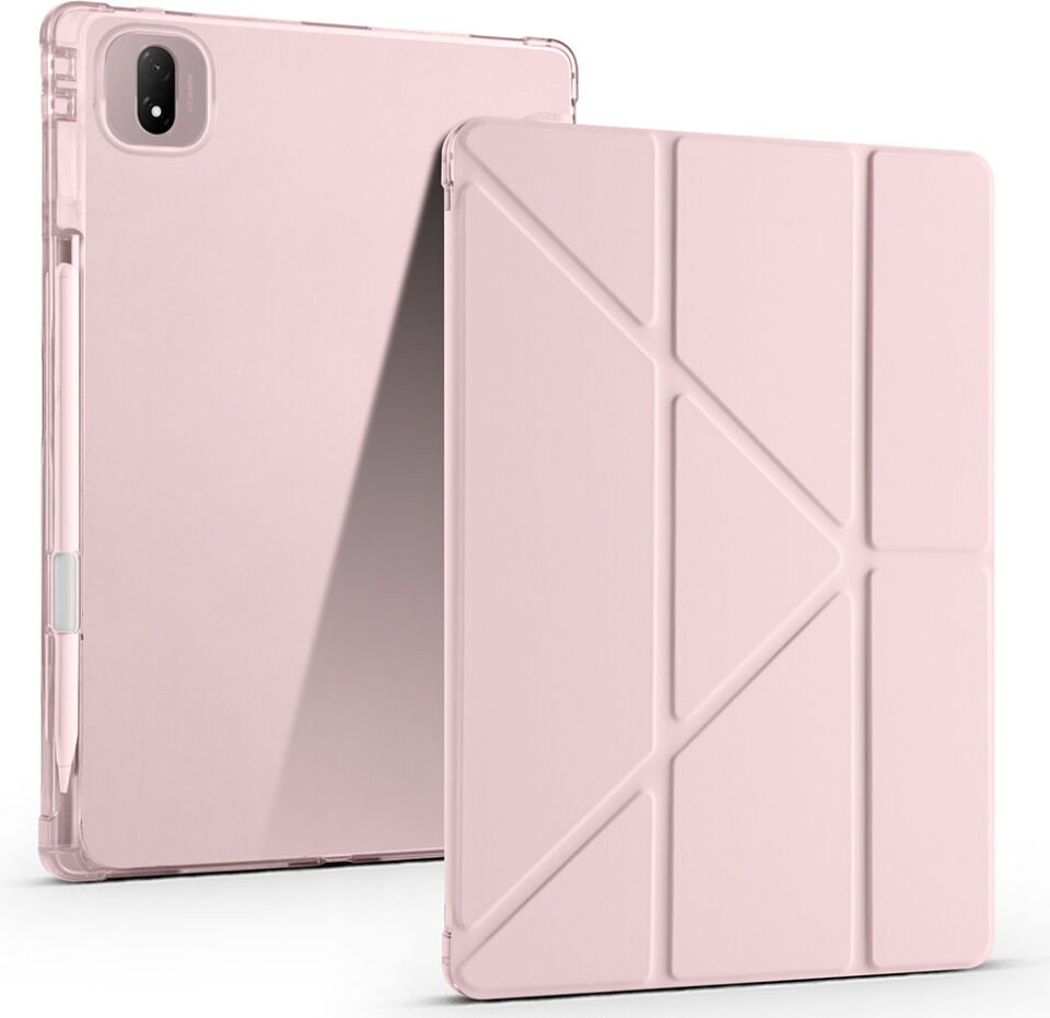 Honor Magicpad 2 Yatay ve Dikey Standlı Antişok Köşe Korumalı Kalemlikli Origami Slikon Kılıf