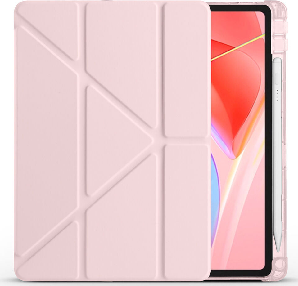 Honor Magicpad 2 Yatay ve Dikey Standlı Antişok Köşe Korumalı Kalemlikli Origami Slikon Kılıf