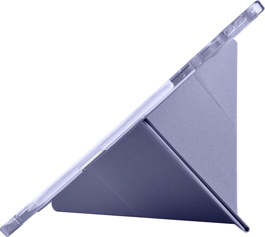 Lenovo Idea Tab Pro 12.7 TB-373FU Yatay ve Dikey Standlı Antişok Köşe Korumalı Kalemlikli Origami Slikon Kılıf